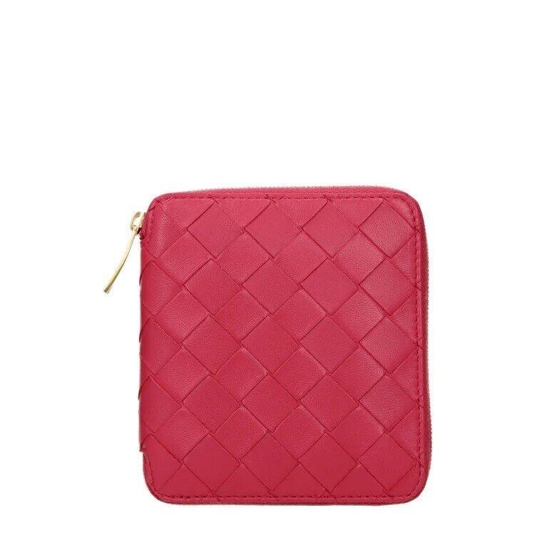 Bottega Veneta Women`s Intrecciato Compact Zip Around Wallet