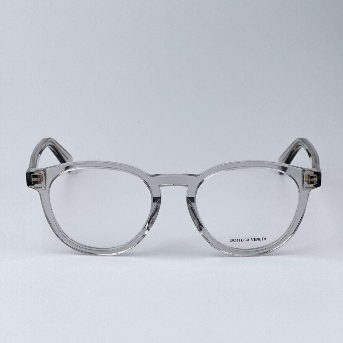 Bottega Veneta BV1225O 007 Grey Demo Oval Unisex Eyeglasses