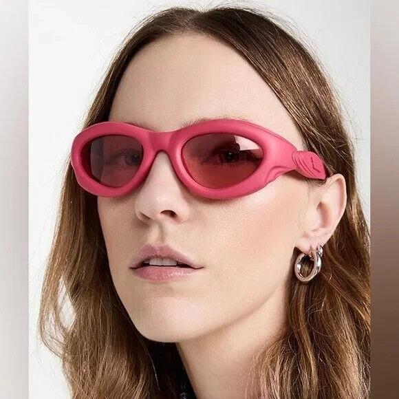 Bottega Veneta Oval Sunglasses 51mm - Pink