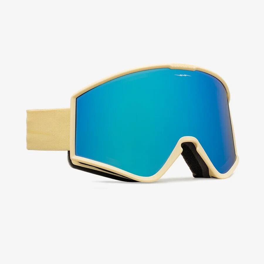 Unisex Electric EK1 Snow Goggles Matte Pollen/blue Chrome Lens