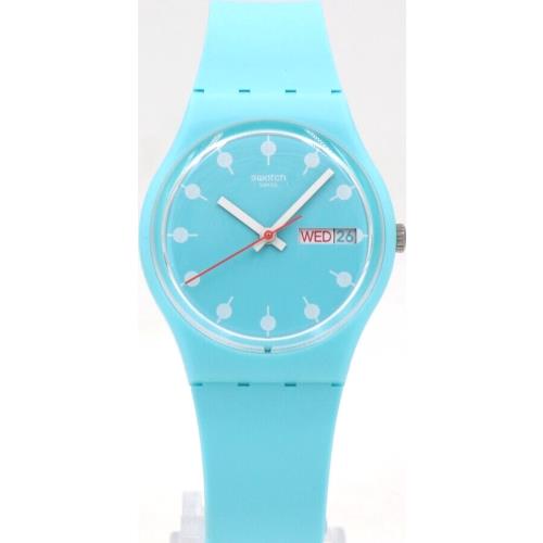 Swiss Swatch Originals Venice Beach Blue Day-date Silicone Watch GL700