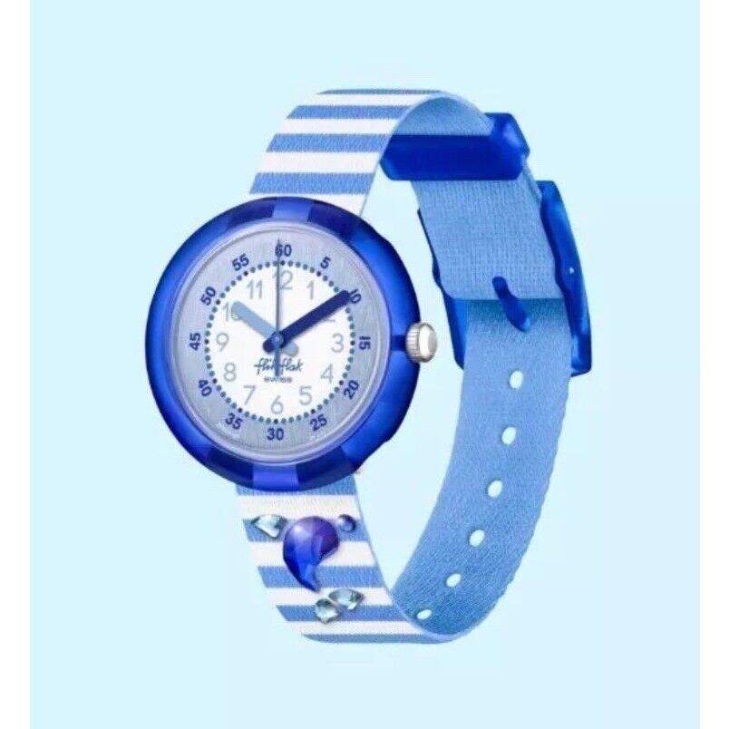 Swatch Flik Flak Shining Dolphin WristwatchFPNP147 Swiss Made