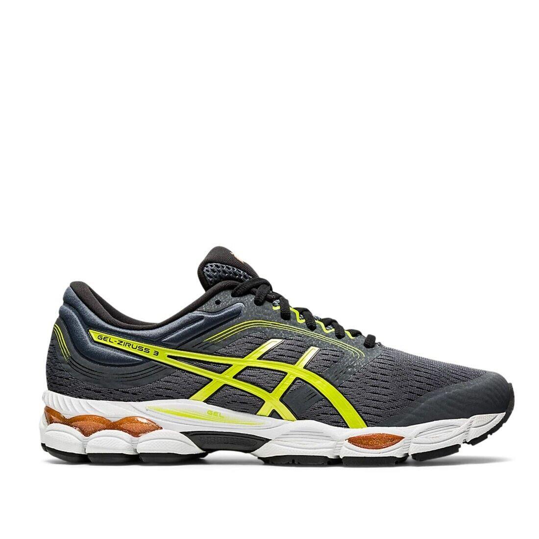 Asics 1011A843-021 Men`s Gel-ziruss 3 in Carrier Grey/lime Zest - Medium