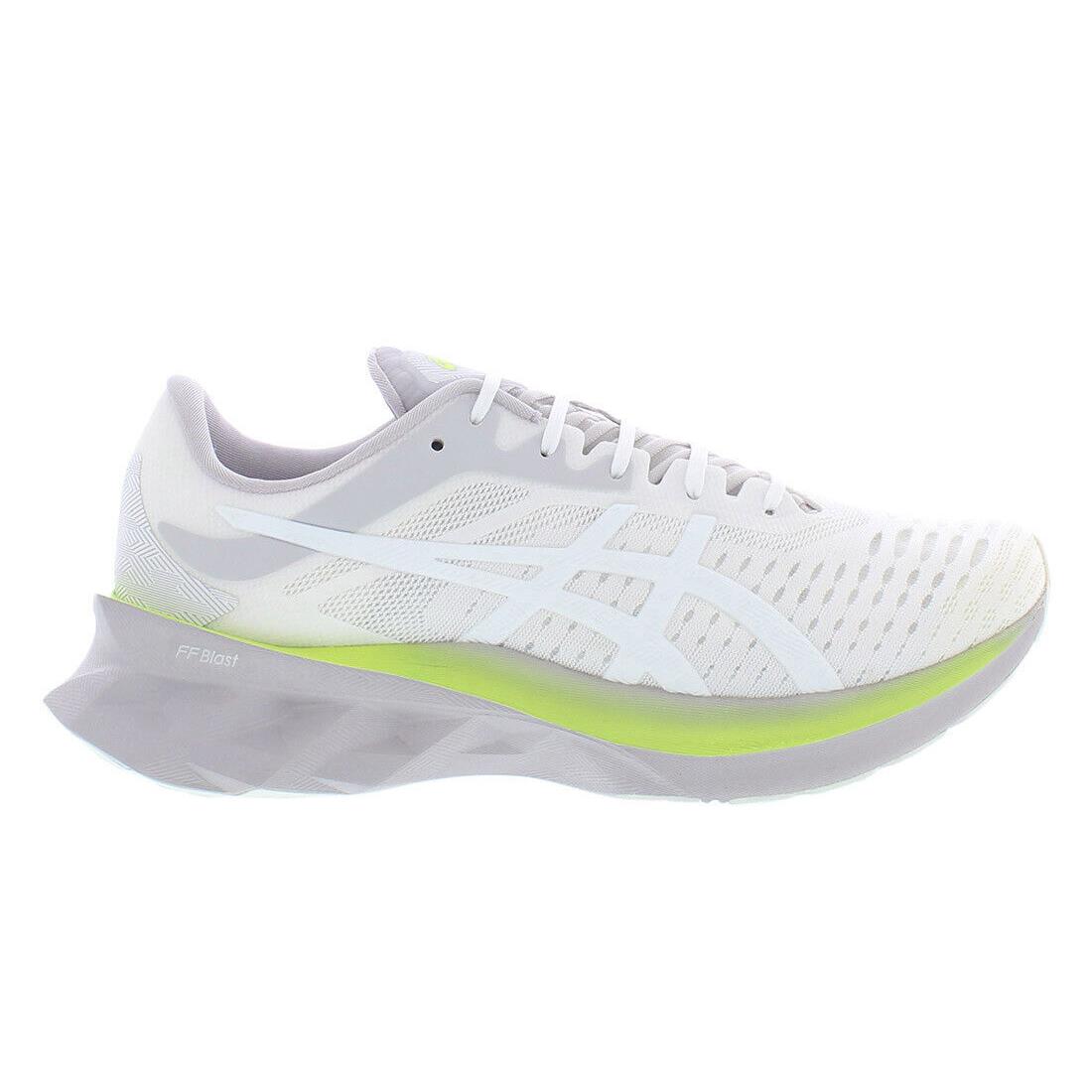 Asics Novablast Womens Shoes - White/Haze, Full: White/Haze