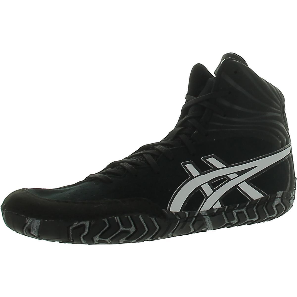 Asics Mens Aggressor 5 Wrestling Lace-up Other Sports Shoes Sneakers Bhfo 8393 - Black/White