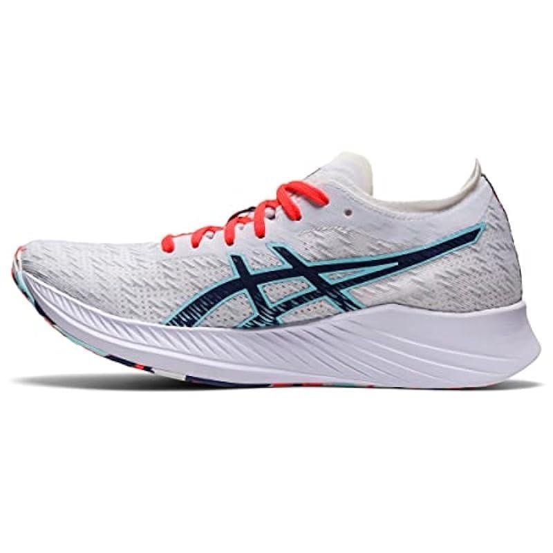 Asics Women`s Magic Speed Running Shoes 10 White/thunder Blue