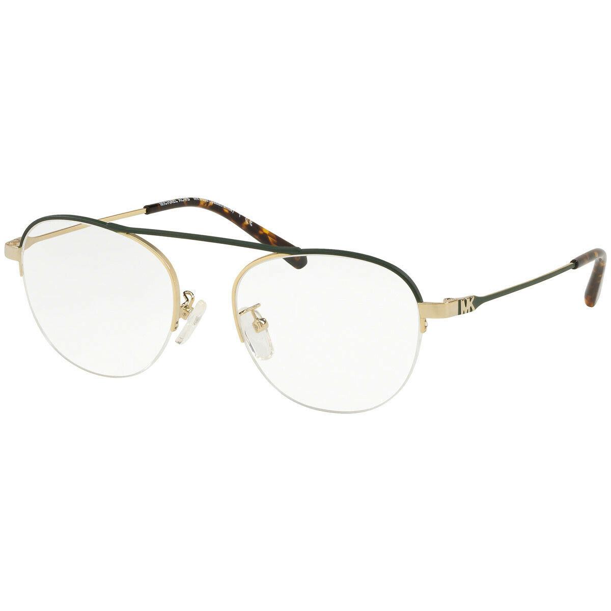 Michael Kors Eyeglasses MK 3028 1014 Casablanca Shiny Pale Gold W/ Demo 51MM