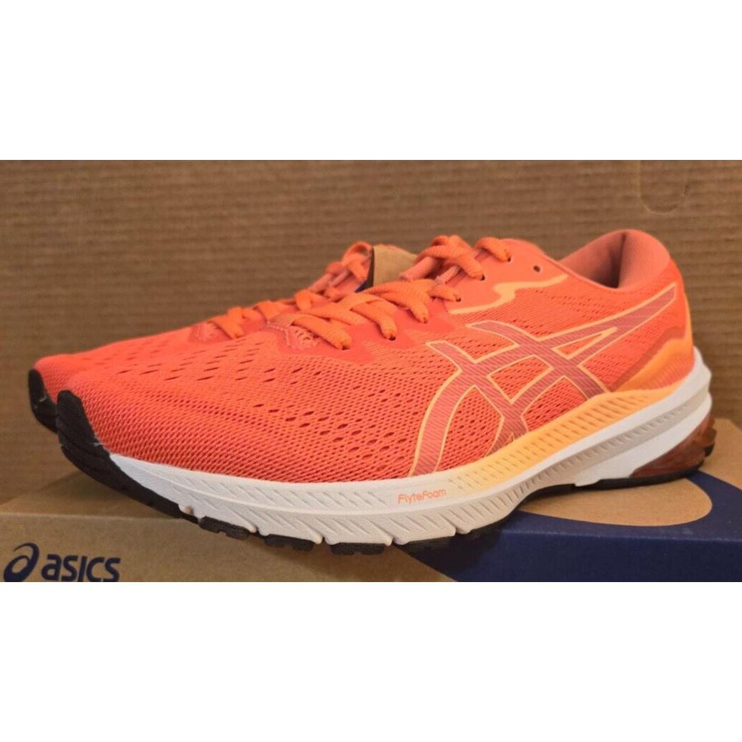 Women`s Size 8.5 Asics GT-1000 11 Running Shoes Blazing Coral/papaya