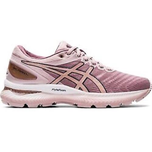 Asics Women`s Gel-nimbus 22 Running Shoes Watershed Rose/rose Gold - 1012A587-70