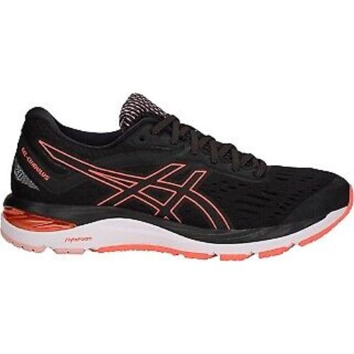 Asics Women`s Gel-cumulus 20 Running Shoes Black/flash Coral - 1012A008-002 Bla