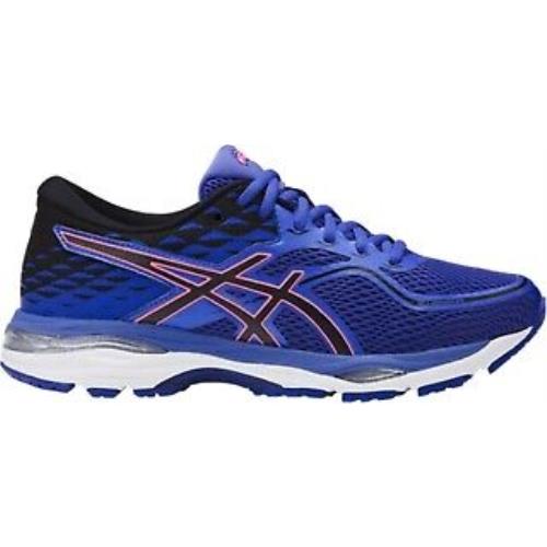 Asics Women`s Gel-cumulus 19 Running-shoes Blue Purple/black/flash Coral - T7B8N