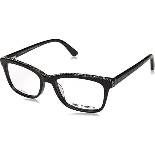 Juicy Couture Unisex JU936 0807 46 Black Eyeglasses Black Size 46 MM