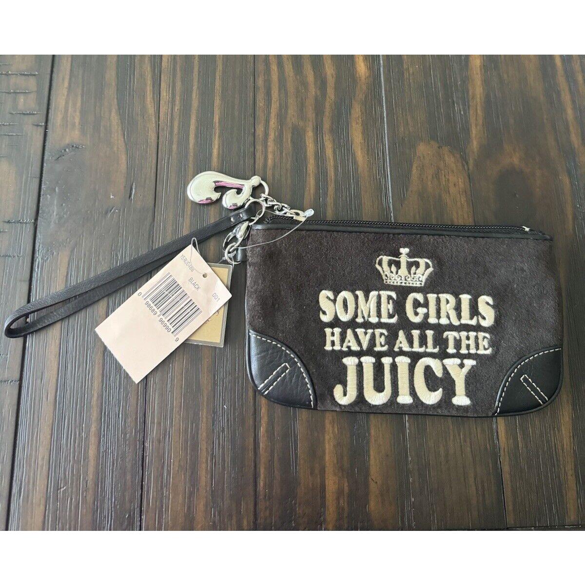 Juicy Couture Some Girls Have All The Juicy Black Purse Wristlet