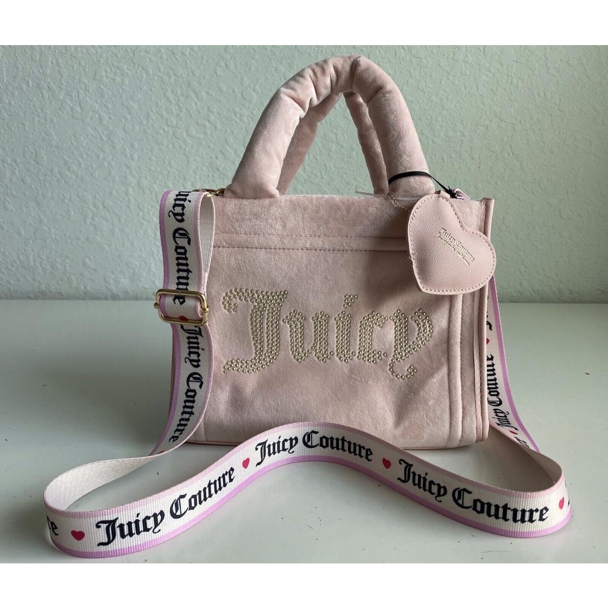 Juicy Couture Pink Diamond Velour Extra Spender Mini Tote Purse Viral