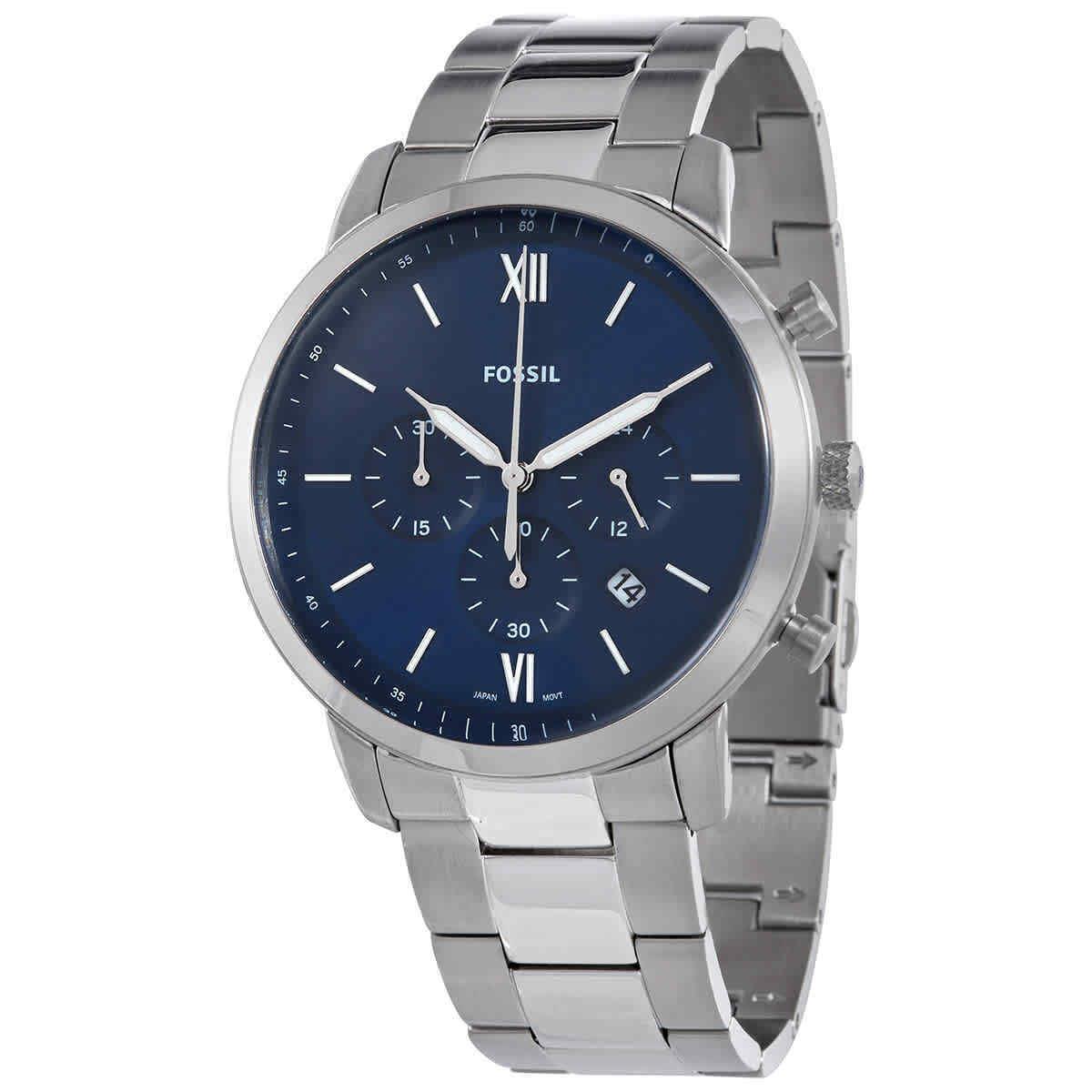 Fossil Neutra Chronograph Quartz Blue Dial Men`s Watch FS5792