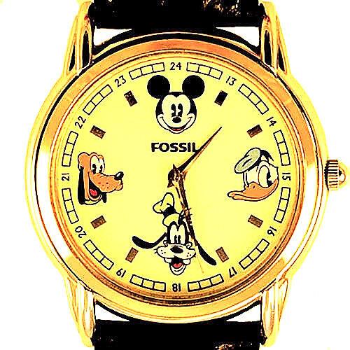 Mickey Pluto Goofy Donald Duck Disney Fossil Ltd Edition Unworn Watch