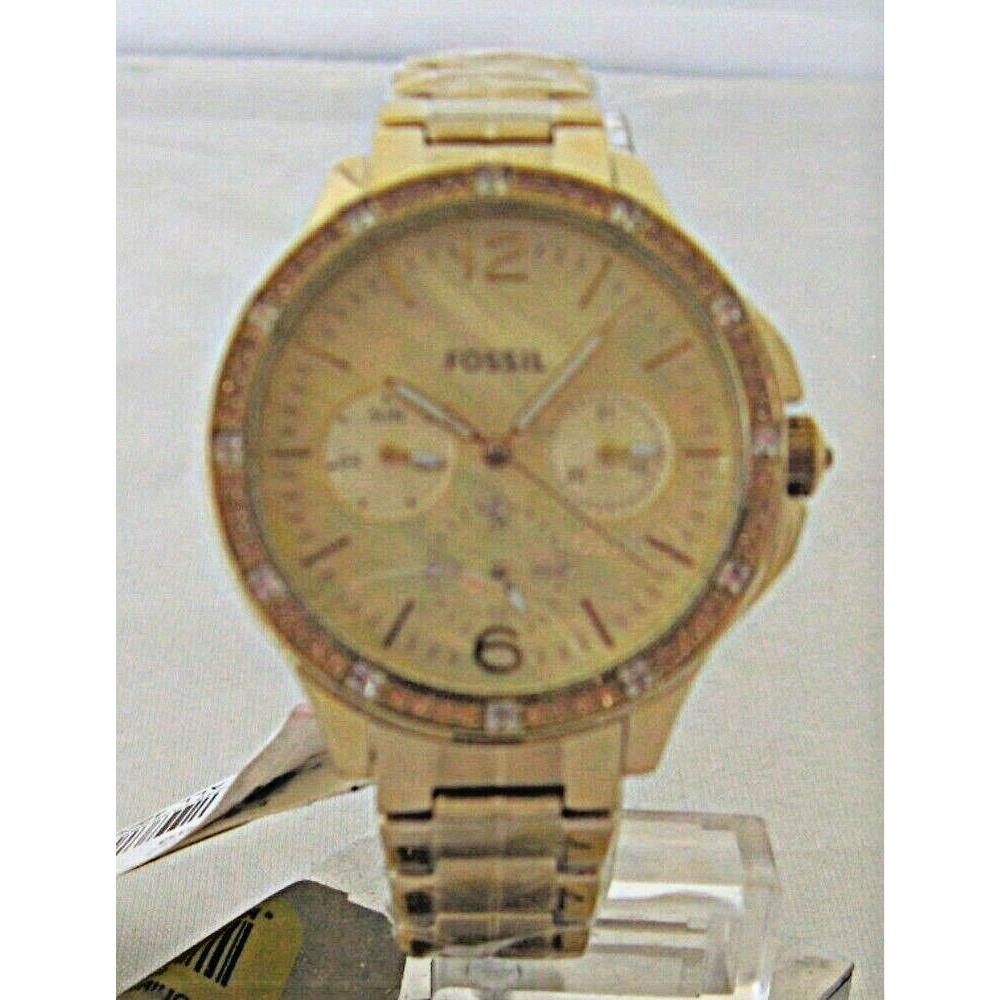 Fossil - Ladies Finley Multifunction Gold-tone Watch - ES4788