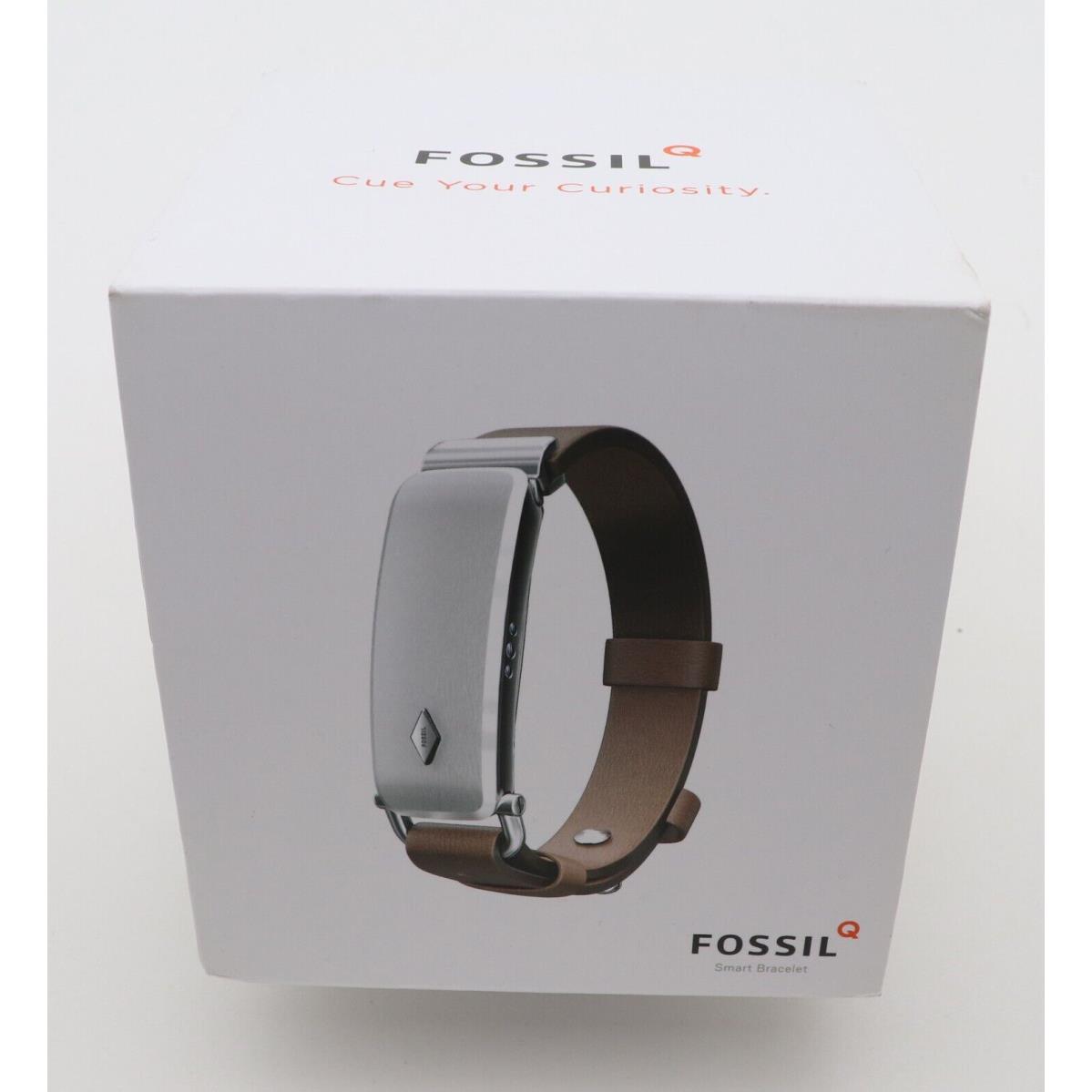 Fossil Smart Bracelet FTJ10001 Brown Leather Activity Tracker