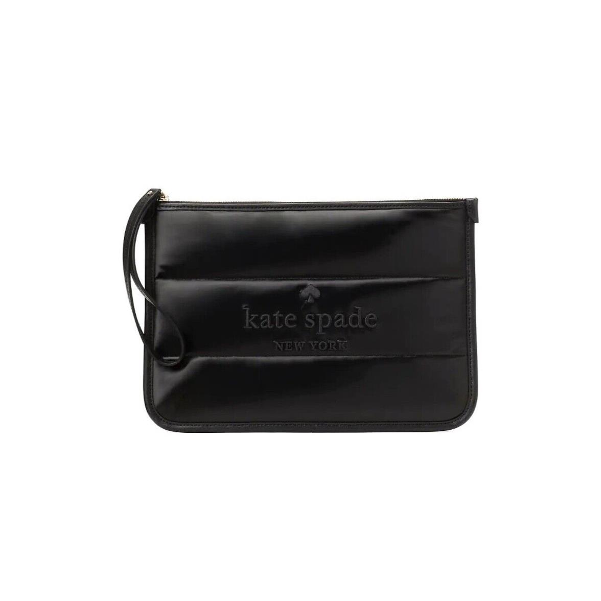 Kate Spade Ella Nylon Wristlet Pouch Black K9598