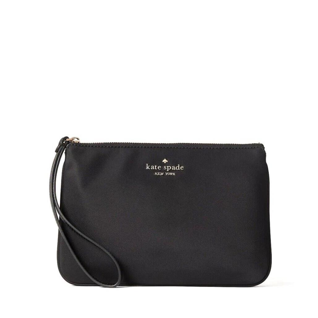 Kate Spade Chelsea Nylon Medium Wristlet Pouch Black KC633