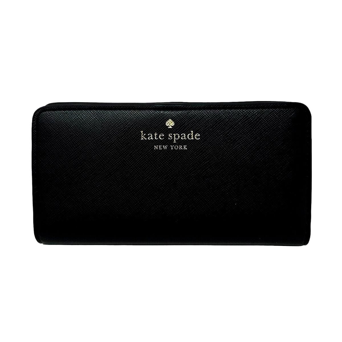 Kate Spade Schuyler Large Slim Bifold Wallet Black KE813 New KE813