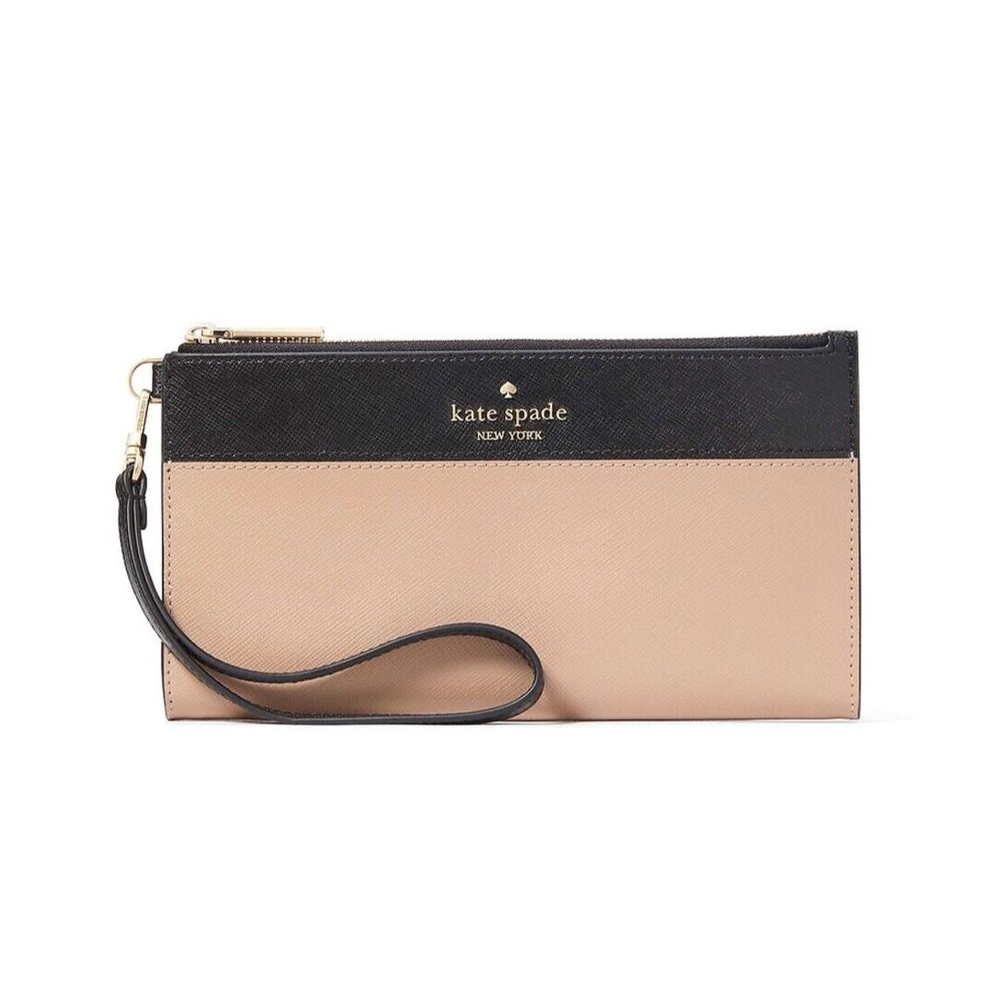 Kate Spade Madison Colorblock Saffiano Leather Double Zip Wristlet KC507