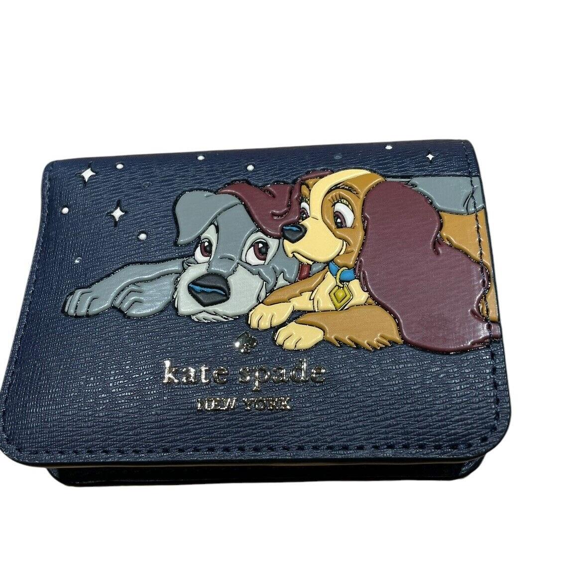 Kate Spade KH619 Disney Lady and The Tramp Small Bifold Wallet