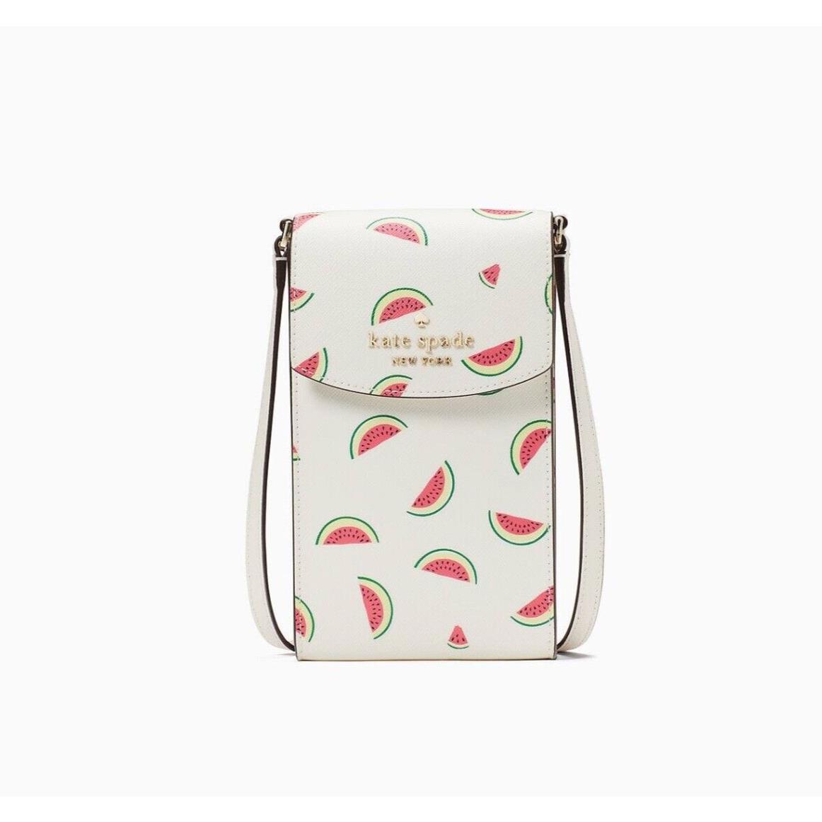 Kate Spade Staci North South Small Phone Crossbody Bag Watermelon Print KB622