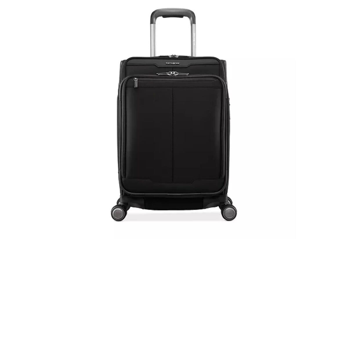 Samsonite Silhouette 17 Expandable Carry On Spinner Suitcase Black