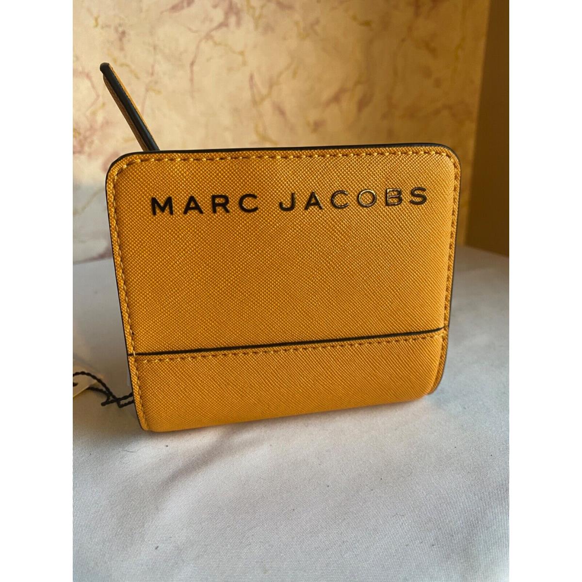 Marc Jacobs Wallet Golden Poppy Credit Card Holder Coin Purse Small