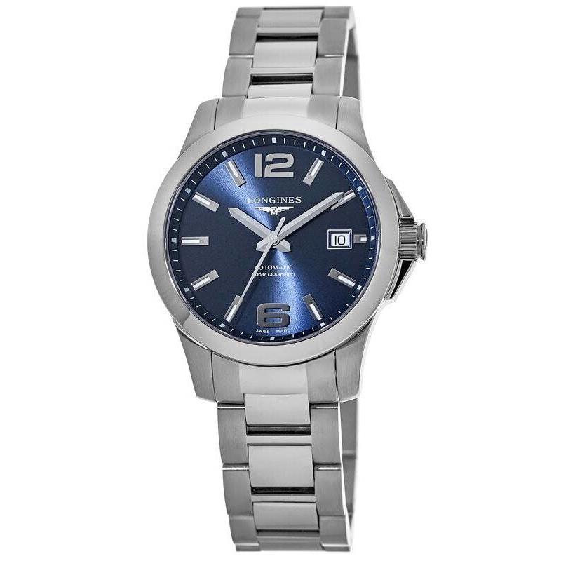 Longines Conquest Blue Dial Stainless Steel Men`s Watch L3.776.4.99.6