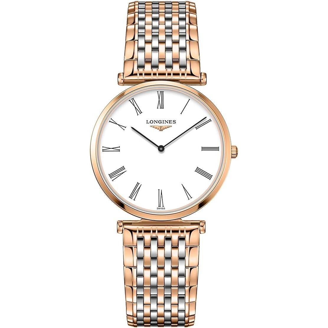 Longines La Grande Classique White Dial Rose Gold-tone Ladies Watch L4.709.1.21