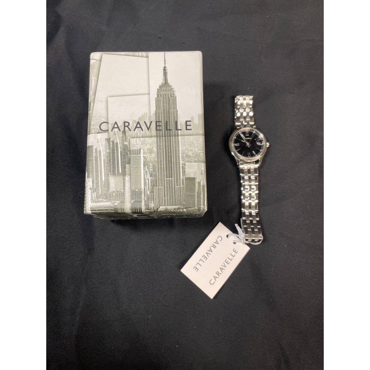 Caravelle 43M115 Womens Silver 12-Hour Dial Analog Quartz Wristwatch