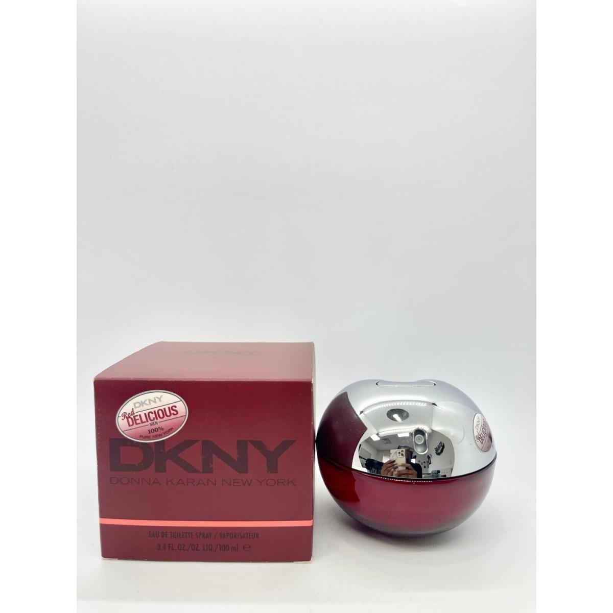 Red Delicious By Dkny For Man 3.4oz Edt Unsealed Box