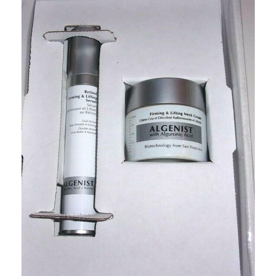 Algenist Retinol Firming and Lifting Serum and Firming and Lifting Neck Cream