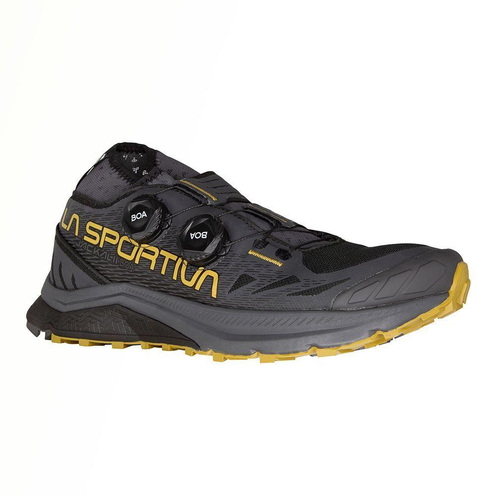 La Sportiva Jackal II Boa Men`s Trail Running Shoes Black/savana M42.5