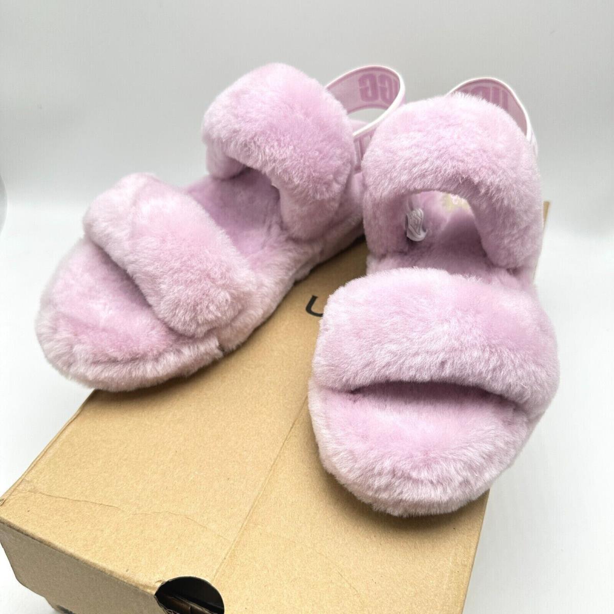 Ugg OH Yeah Slide Sheepskin Slipper Sandals Women`s Slide 1107953-CATR sz 6