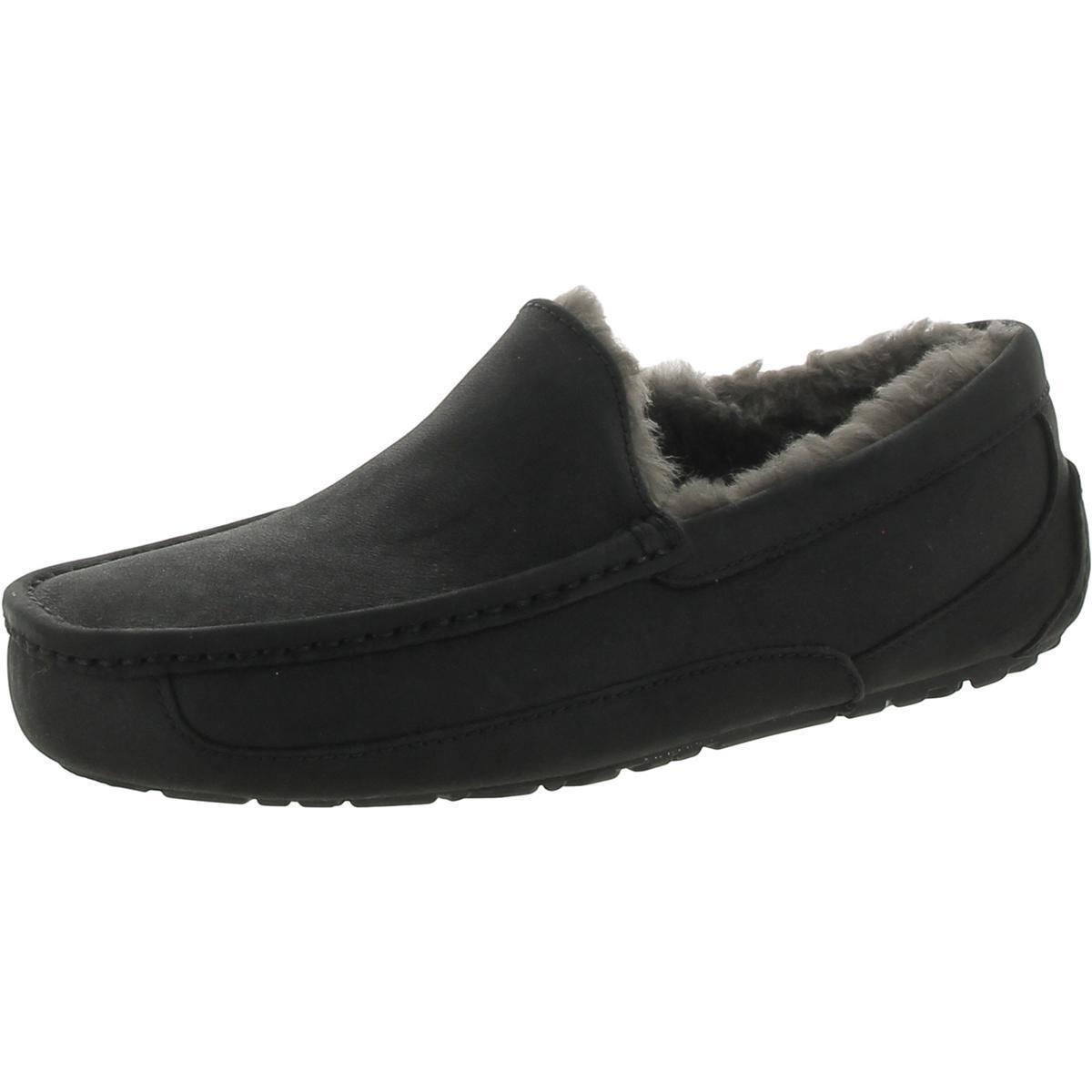 Ugg Mens Ascot Leather Slip On Comfort Loafer Slippers Shoes Bhfo 0515