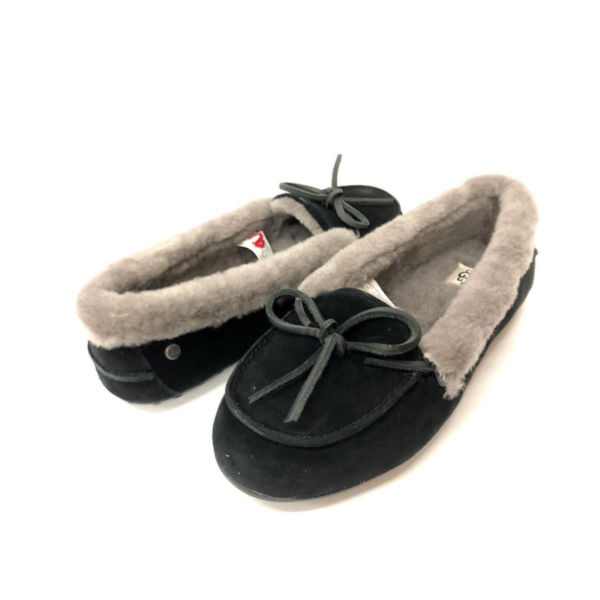 Ugg Solana Loafer Women Shoes Suede Black US All Size