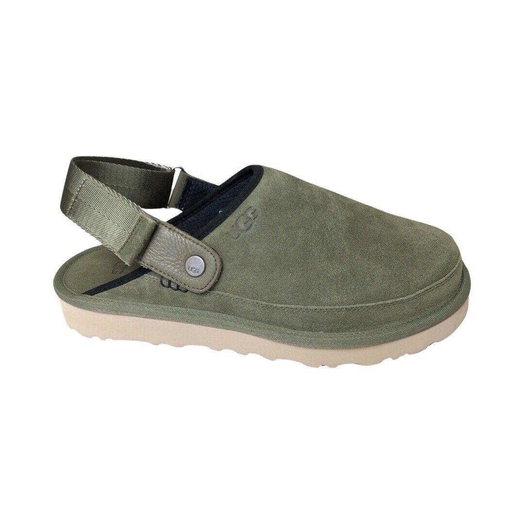 Ugg Men`s Goldencoast Moss Green Suede Shoes Clogs 1142172