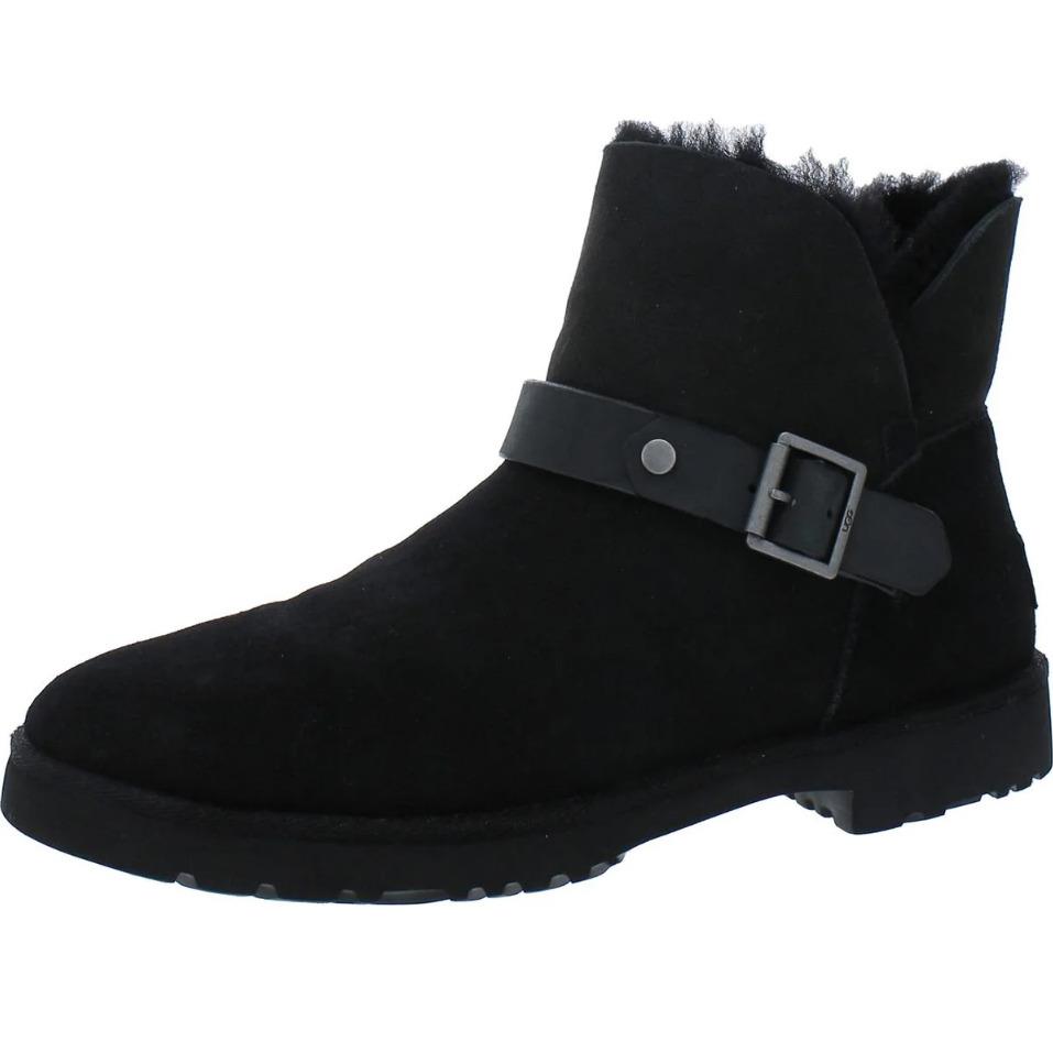 Women`s Shoes Ugg Romely Suede Short Buckle Fashion Boots 1132993 Black