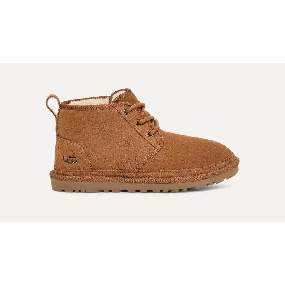 Ugg Neumel 1094269-CHE Chukka Boots Women`s 7 Chestnut Suede Casual Shoes TF613