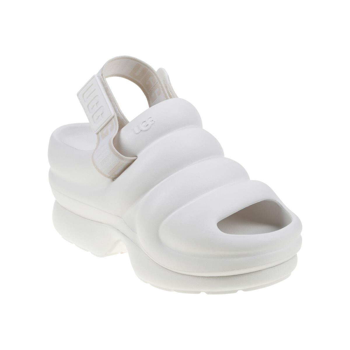 Women`s Shoes Ugg Aww Yeah Platform Slide Sandals 1136762 Bright White - White