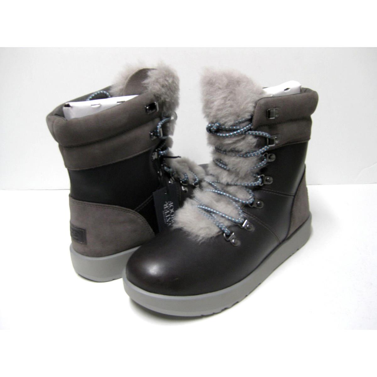 Ugg Viki Waterproof Women Boots Leather Metal 6 / UK 4.5 /eu 37 /jp 23