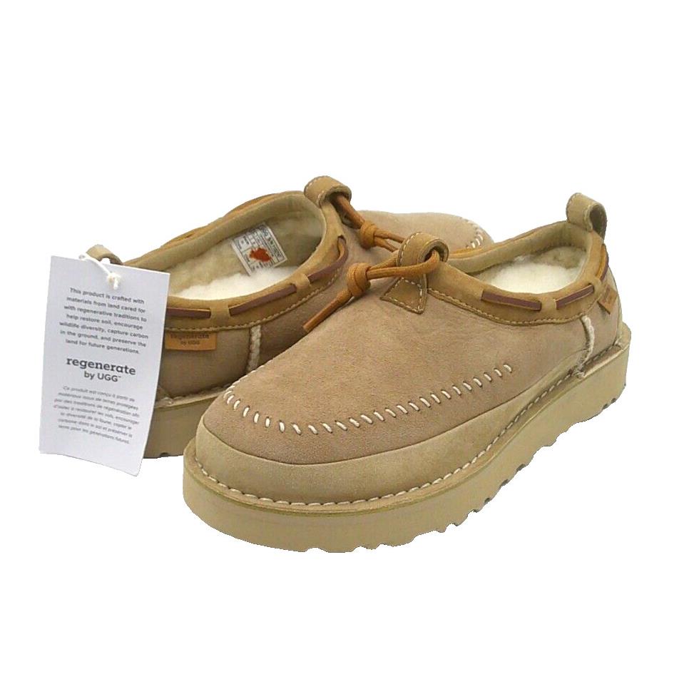 Ugg Tasman Crafted Regenerate All Gender Slipper Suede Sand US Men 9 / Women 10