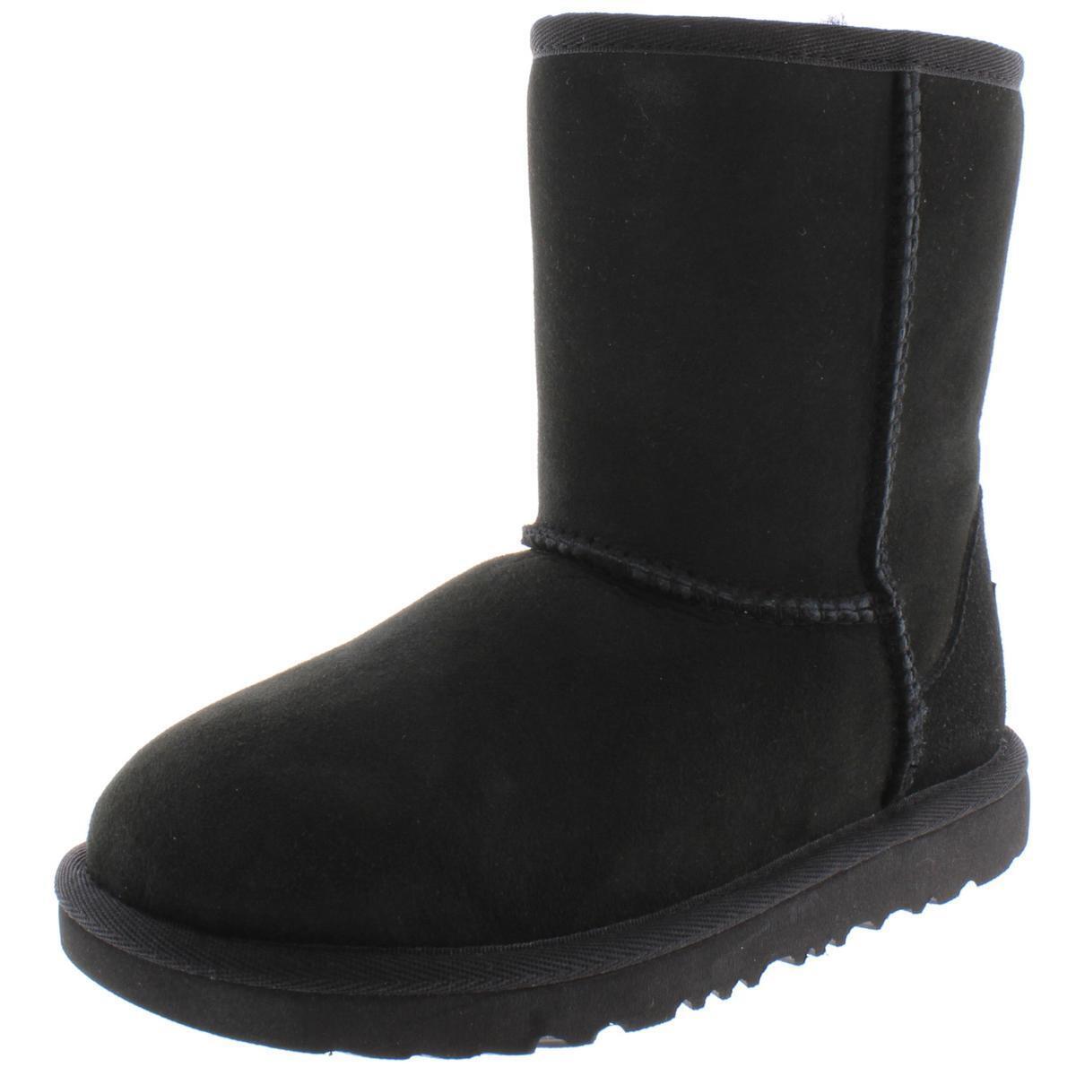 Ugg Girls Kids Classic Tall II Black Winter Boots 5 Medium B M Big Kid 4347