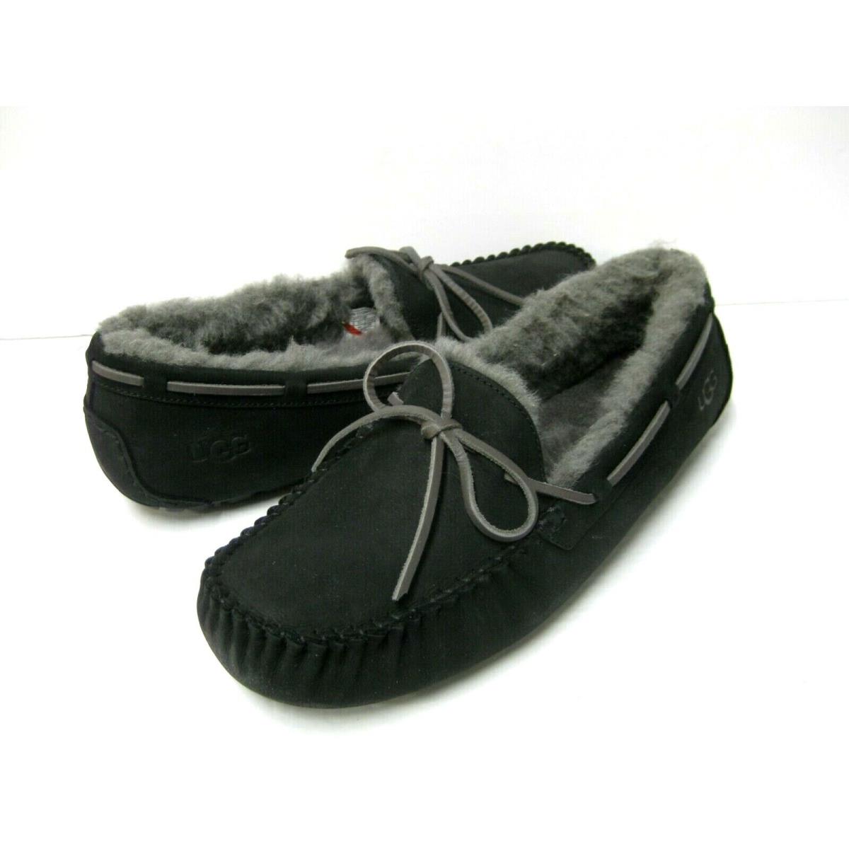 Ugg Olsen Men Slippers Leather Black US 14 /uk 13 /eu 48.5