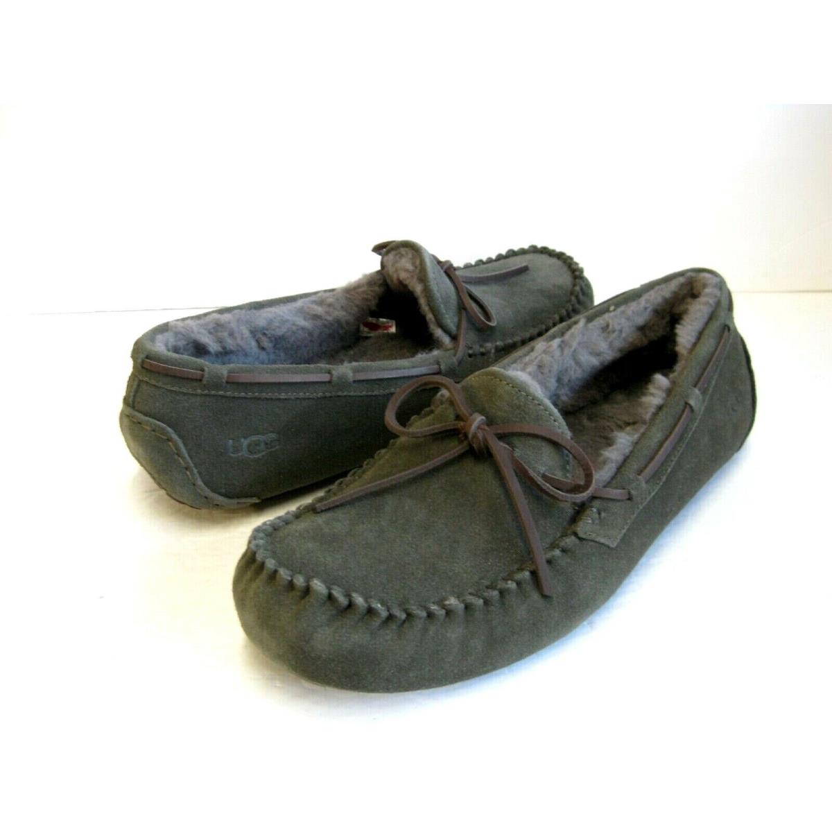 Ugg Olsen Men Slippers Suede Black Olive US 15 /uk 14 /eu 49.5