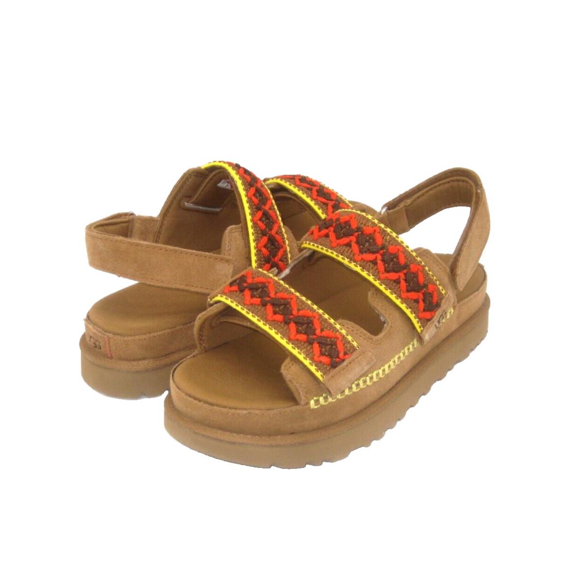 Ugg Goldenstar Heritage Braid Women Sandal Chestnut US 9 /uk 7 /eu 40