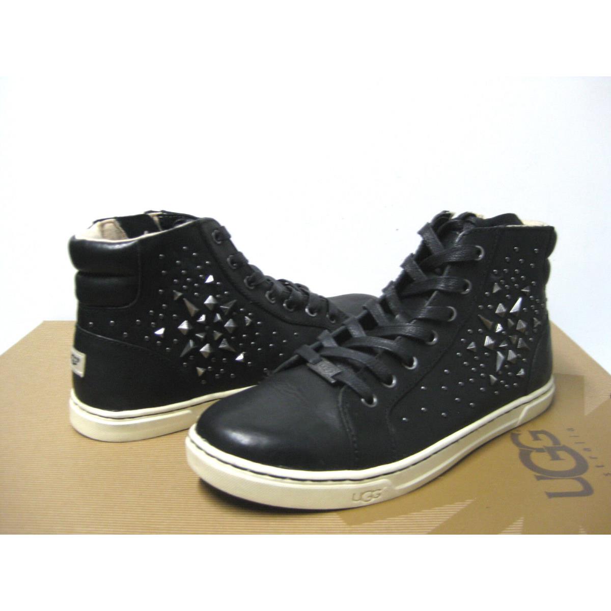 Ugg Gradie Deco Studs Leather Women Sneaker Black US 9.5 /uk 7.5 /eu 40.5